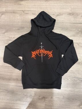 Bad Omens Sword Graphic Pull Over Hoodie Men’s Size Small
